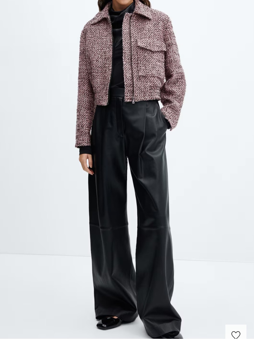 Mango Tweed Bomber Jacket - Picture 3 of 17